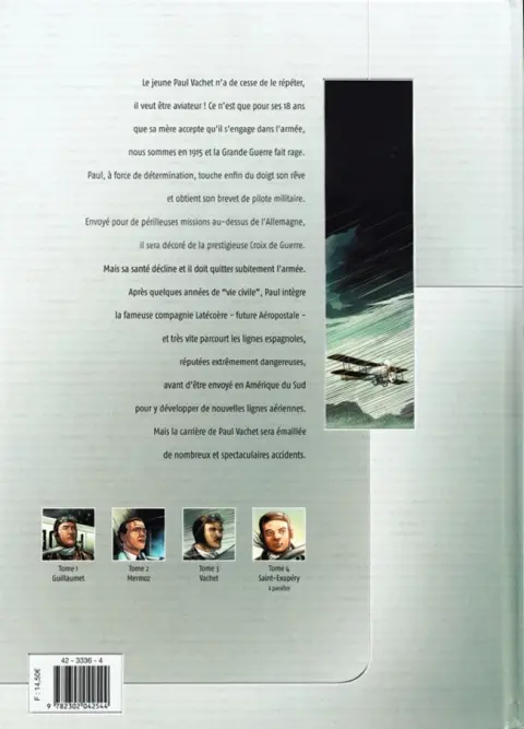Verso de l'album L'Aéropostale - Des pilotes de légende Tome 3 Vachet