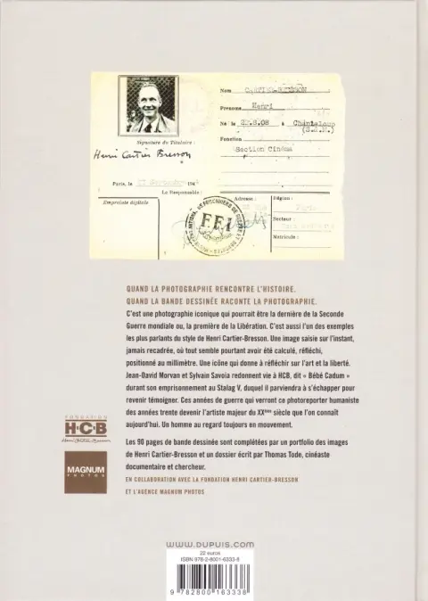Verso de l'album Magnum Photos Tome 2 Cartier-Bresson, Allemagne 1945