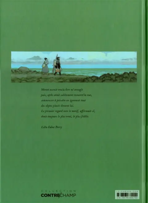 Verso de l'album Monet Nomade de la lumière