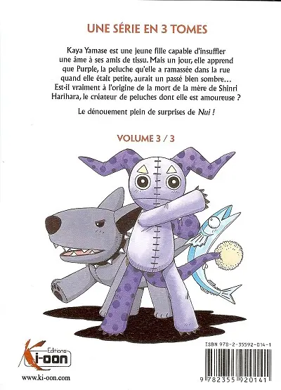 Verso de l'album Nui ! 3
