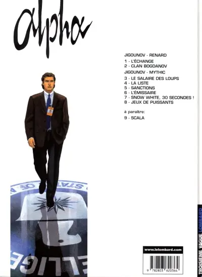 Verso de l'album Alpha Tome 8 Jeux de puissants