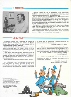 Verso de l'album La Petite histoire des armes à feu L'encyclo-B.D. des armes