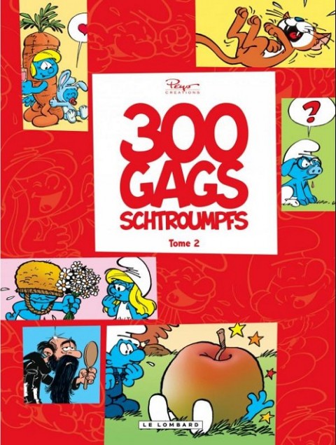 Couverture de l'album 300 gags de Schtroumpfs Tome 2