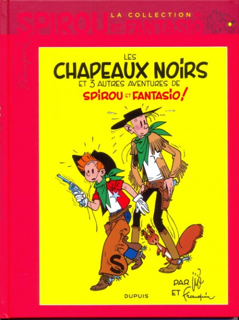 Couverture de l'album Spirou et Fantasio La collection Tome 21 Les chapeaux noirs et 3 autres aventures de Spirou et Fantasio !