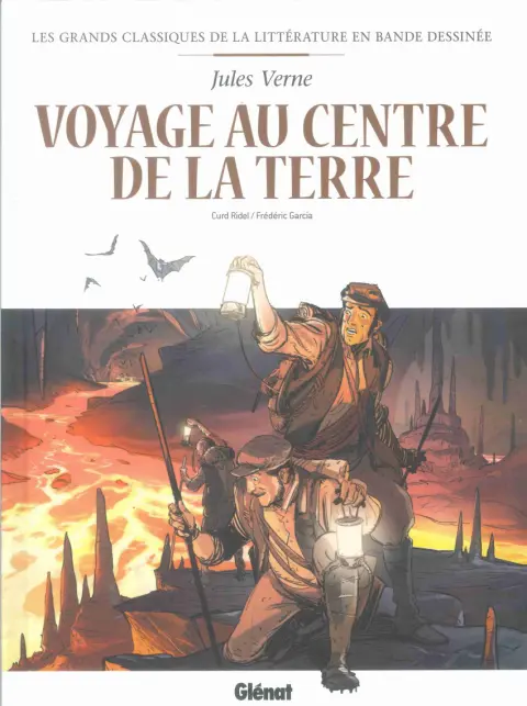 Couverture de l'album Les Grands Classiques de la littérature en bande dessinée Tome 5 Voyage au centre de la Terre