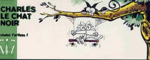 Charles le chat noir Chalut l'artiste !
