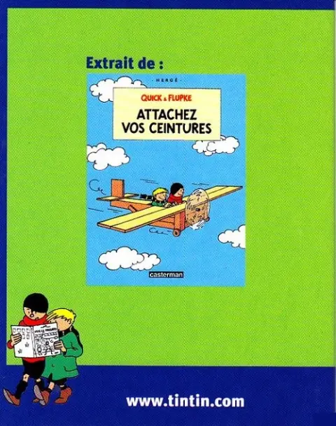 Verso de l'album Quick et Flupke - Gamins de Bruxelles Football