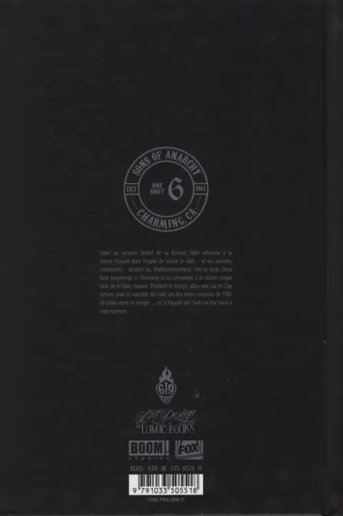 Verso de l'album Sons of Anarchy Tome 6