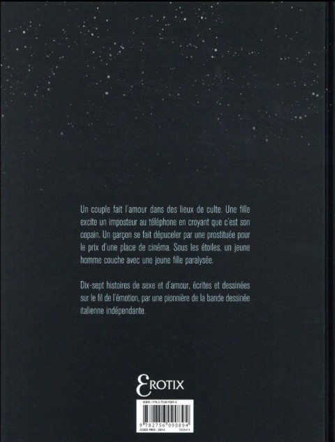 Verso de l'album Sous les étoiles