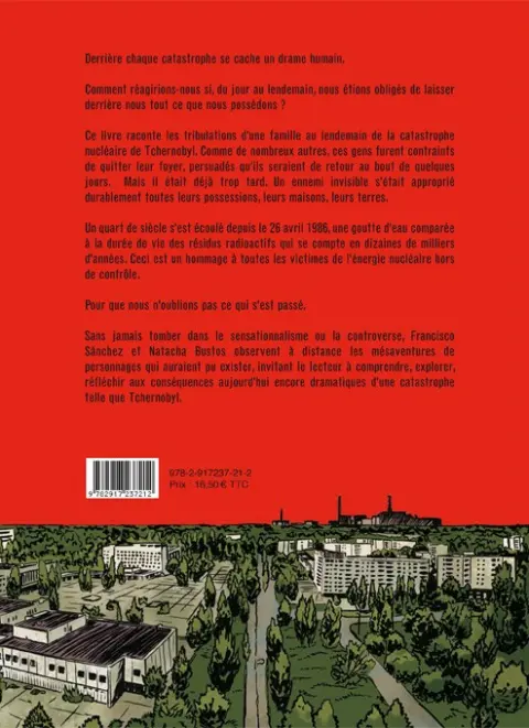 Verso de l'album Tchernobyl - La Zone