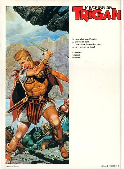 Verso de l'album Trigan Tome 8 La vengeance de Darak