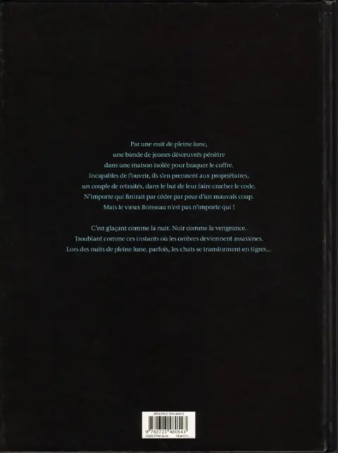 Verso de l'album Une nuit de pleine lune