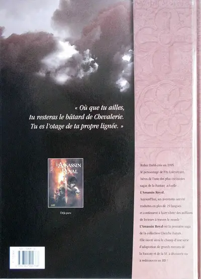 Verso de l'album L'Assassin Royal Tome 2 L'art