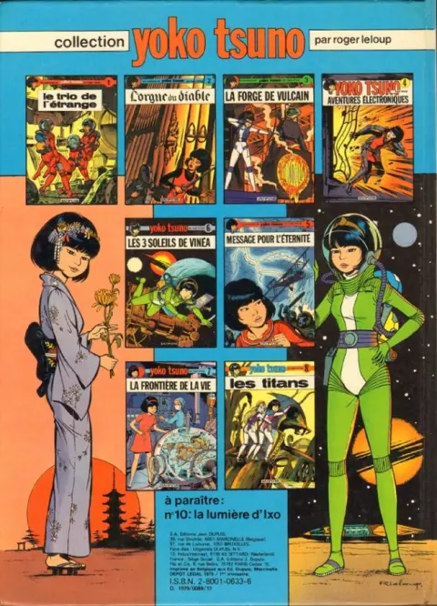 Verso de l'album Yoko Tsuno Tome 9 La fille du vent