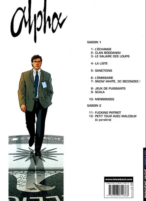 Verso de l'album Alpha Tome 5 Sanctions