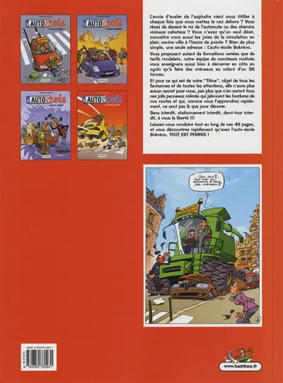 Verso de l'album L'Auto école Tome 4 Formation accélérée
