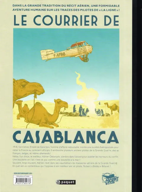 Verso de l'album Le Courrier de Casablanca Tome 1 Christina