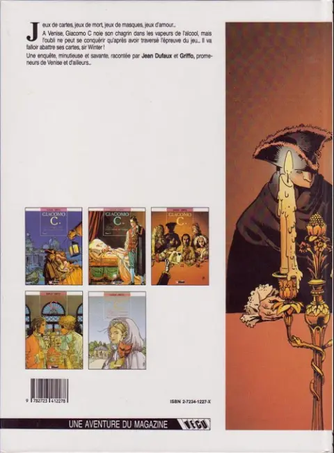 Verso de l'album Giacomo C. Tome 3 La dame au cœur de suie