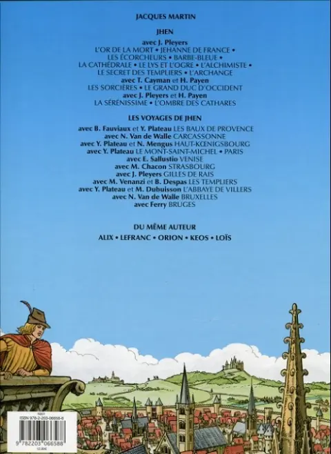 Verso de l'album Les voyages de Jhen Tome 4 Haut-Kœnigsbourg