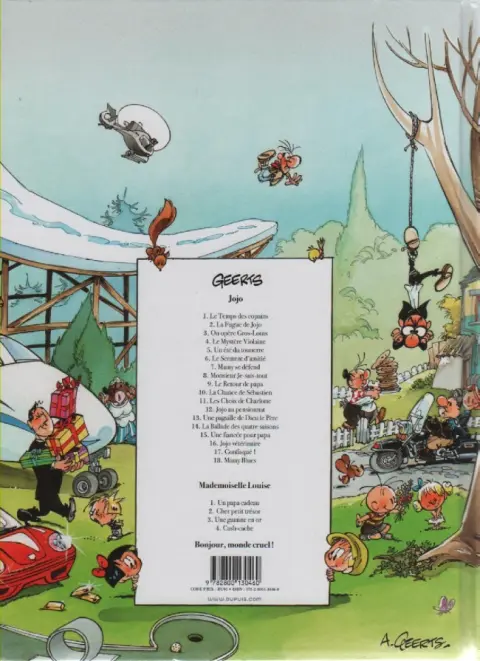 Verso de l'album Jojo Tome 10 La chance de Sébastien