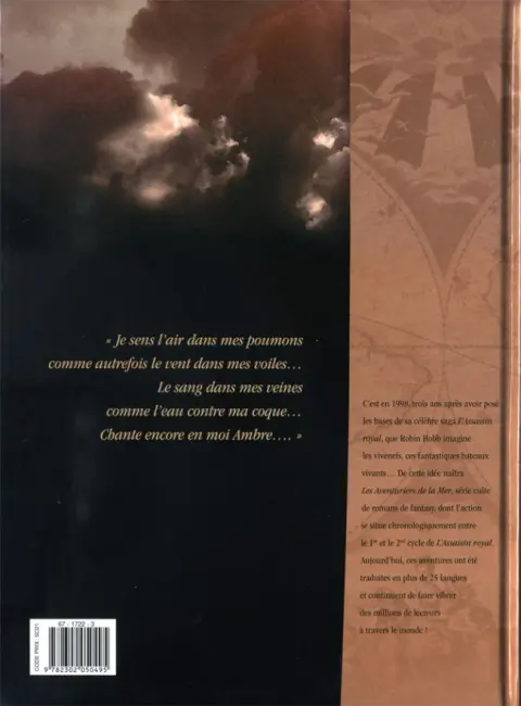 Verso de l'album Les Aventuriers de la Mer Tome 3 Or ou sang
