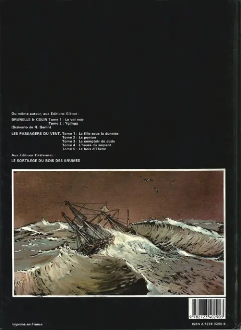 Verso de l'album Les Passagers du vent Tome 4 L'heure du serpent