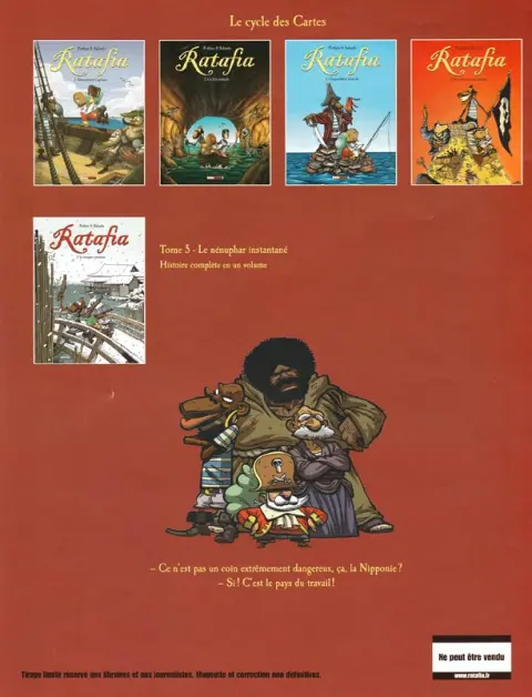 Verso de l'album Ratafia Tome 5 Le nénuphar instantané