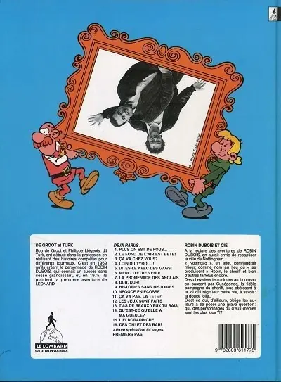 Verso de l'album Robin Dubois Tome 4 Loin du Tyrol...!