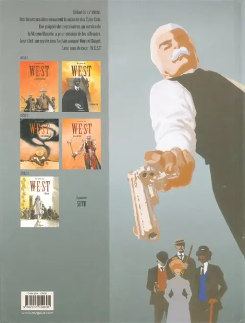 Verso de l'album W.E.S.T Tome 1 La chute de Babylone