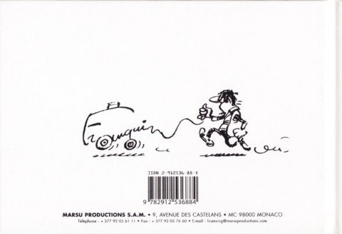 Verso de l'album Les signatures de Franquin