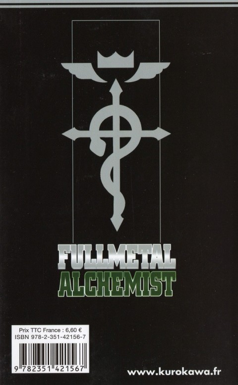 Verso de l'album FullMetal Alchemist Tome 12