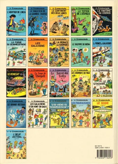 Verso de l'album Le Scrameustache Tome 21 L'œuf astral