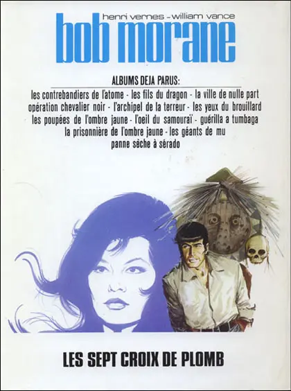 Verso de l'album Bob Morane Tome 22 Les sept croix de plomb