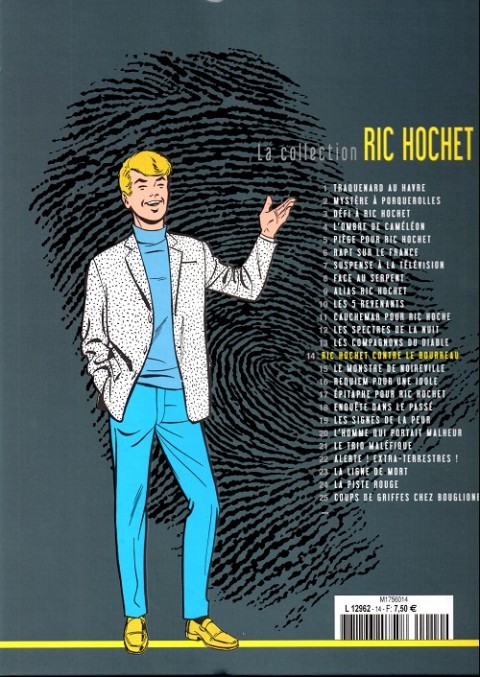 Verso de l'album Ric Hochet La collection Tome 14 Ric Hochet contre le bourreau