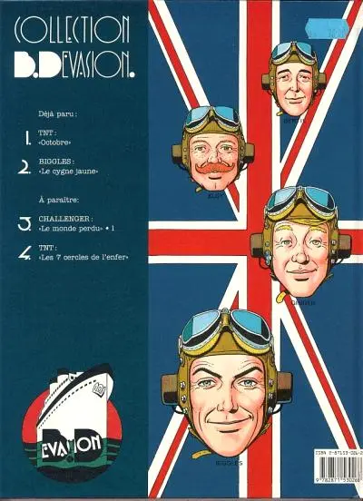 Verso de l'album Biggles Tome 1 Le cygne jaune