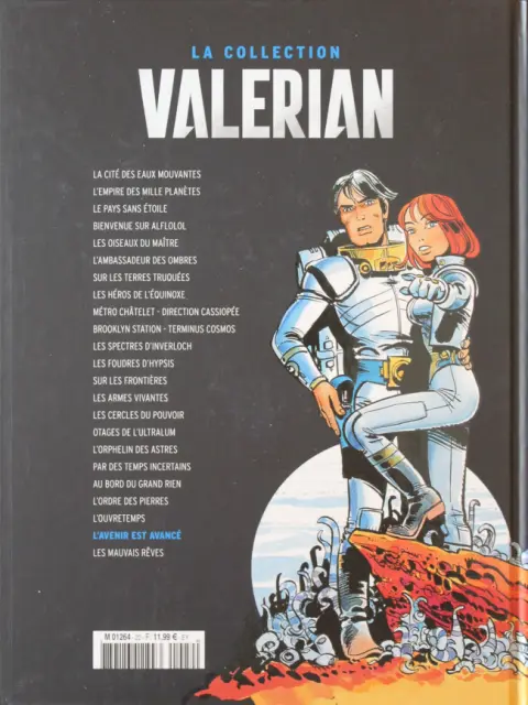 Verso de l'album Valérian Tome 22 L'avenir est avancé