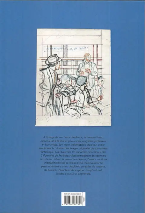 Verso de l'album Blake et Mortimer Tome 12 Les 3 Formules du Professeur Satô - Découpage original