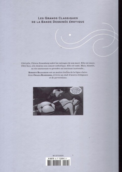 Verso de l'album Les Grands Classiques de la Bande Dessinée Érotique - La Collection Tome 26 Chiara Rosenberg