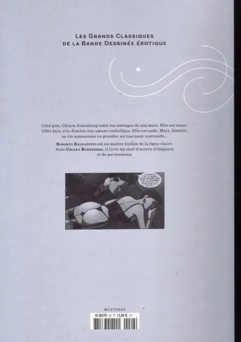 Verso de l'album Les Grands Classiques de la Bande Dessinée Érotique - La Collection Tome 26 Chiara Rosenberg