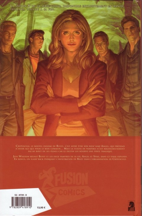 Verso de l'album Buffy contre les vampires - Saison 08 Tome 8 La dernière flamme