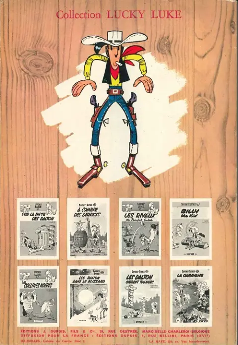 Verso de l'album Lucky Luke Tome 22 Les Dalton dans le blizzard