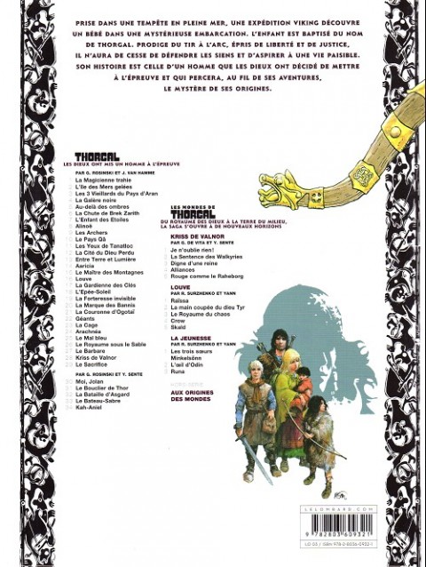 Verso de l'album Thorgal Tome 17 La Gardienne des Clés