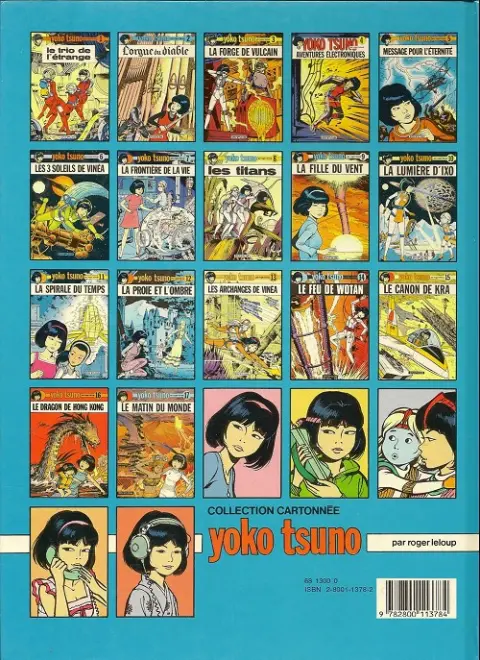 Verso de l'album Yoko Tsuno Tome 16 Le dragon de Hong Kong