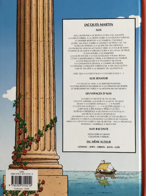 Verso de l'album Alix Tome 21 Les Barbares