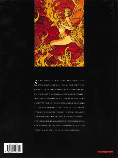 Verso de l'album Chroniques de la Lune Noire Tome 2 Le vent des Dragons