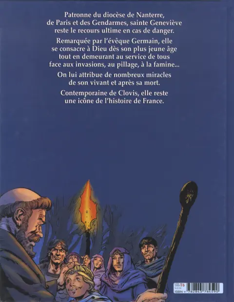 Verso de l'album Sainte Geneviève Protectrice de la Cité
