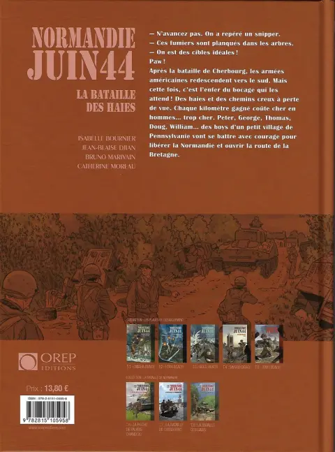 Verso de l'album Normandie juin 44 Tome 8 La bataille des haies