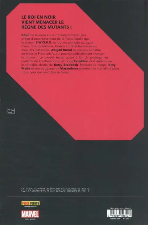 Verso de l'album Reign of X Volume 5