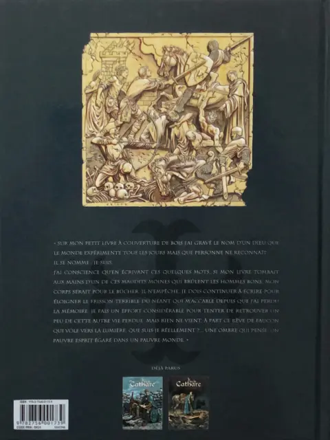 Verso de l'album Je suis Cathare Tome 1 Le Parfait Introuvable