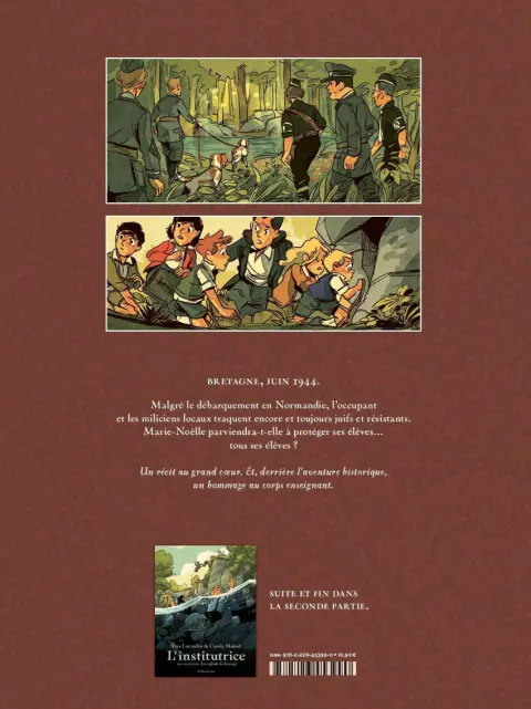 Verso de l'album L'institutrice Première partie Ne fais pas à autrui...